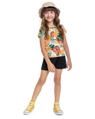 Blusa Infantil Estampada Menina Kely Kety