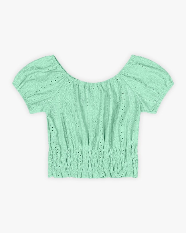 Blusa Infantil Manga Bufante em Malha Laise - Kely Kety - Maresia-07b168ac-f00b-4c6a-8ba7-1433c7713e33