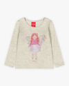 Blusa Infantil Manga Longa com Estampa Fada - Kely Kety - Mescla-e122d66f-85a4-43bb-96fd-810f0add526e