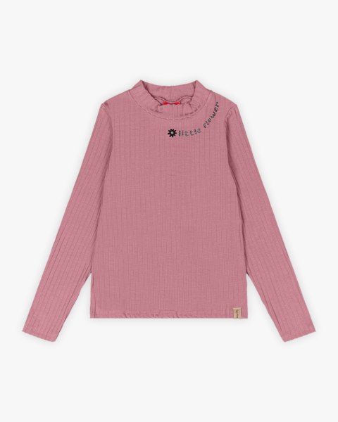 Blusa Infantil Manga Longa em Viscose Canelada - Kely Kety - New Rose