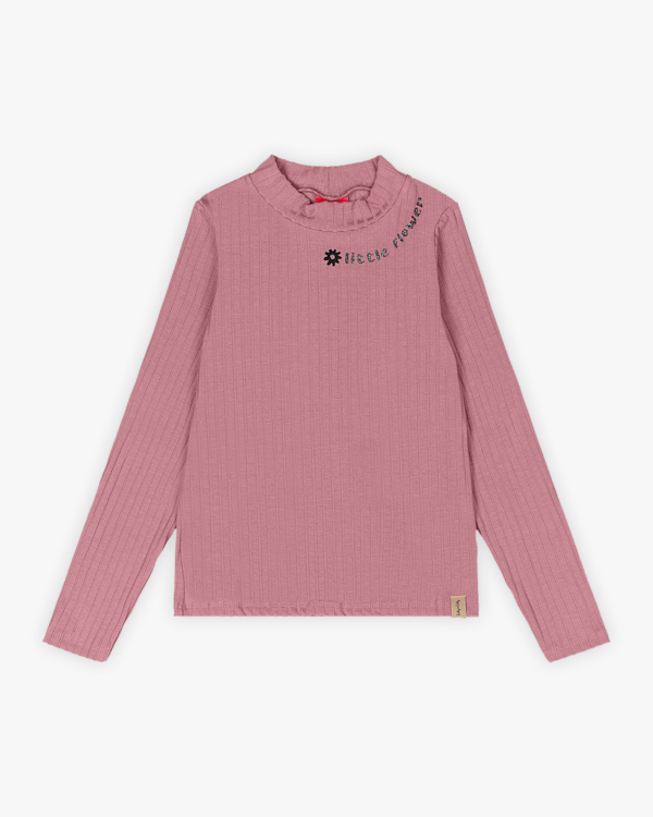 Blusa Infantil Manga Longa em Viscose Canelada - Kely Kety - New Rose