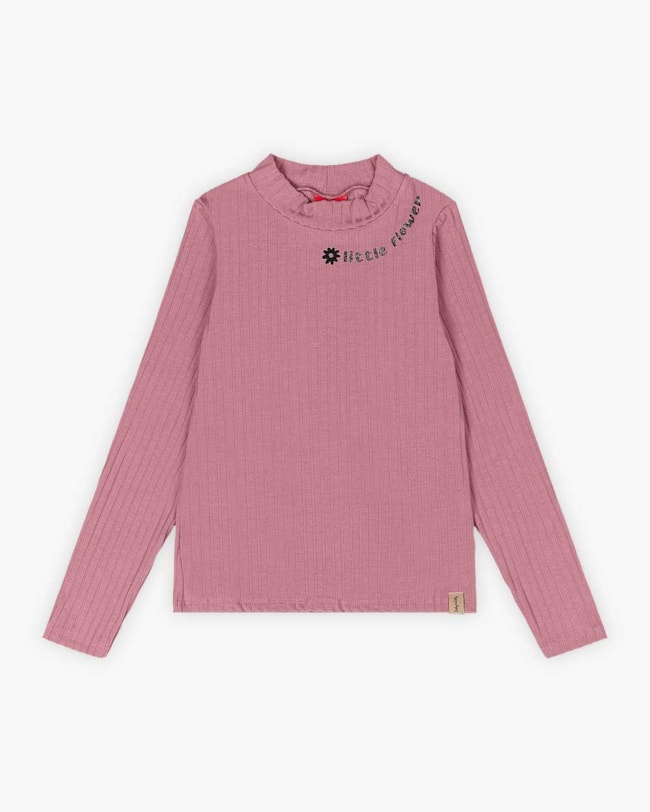 Blusa Infantil Manga Longa em Viscose Canelada - Kely Kety - New Rose-75e59c2d-2d52-4af3-bb9e-28d2eddcae33