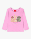 Blusa Infantil Manga Longa Estampa Coelhinho - Kely Kety - Rosa-cb6d7a7b-ad0d-41c6-9de4-0828222c4e9c