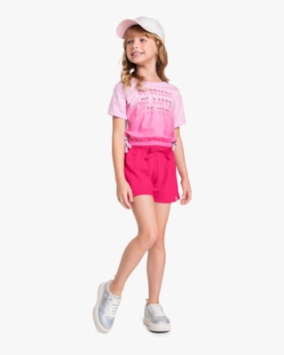 Blusa Infantil Menina com Detalhe de Amarração - Kely Kety - Astral