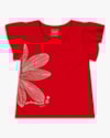 Blusa Infantil Menina em Meia Malha com Estampa - Kely Kety - Tomato-024692b4-2603-448a-8e77-98238795690f