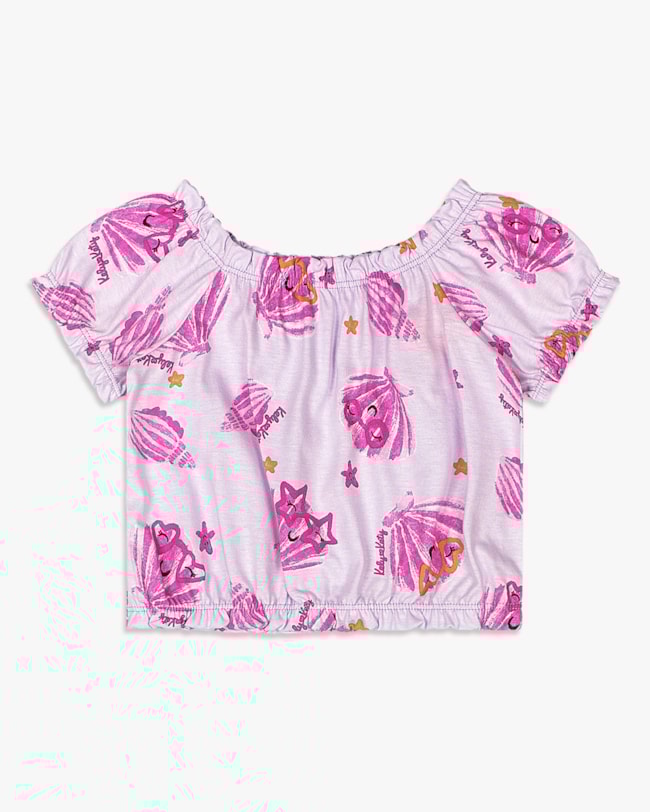 Blusa Infantil Menina Estampada Manga Bufante - Kely Kety - Tule-54118d3d-d196-4951-9080-075fd58fd2a7