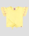 Blusa Infantil Menina Listrada com Amarração Kely Kety Amarelo-f358ebaa-6bfa-4c4c-bab6-c04a4d376d25