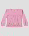 Blusa Infantil Menina Manga Longa com Estampa Relevo - Kely Kety - Rosa-fc35725f-0a7b-46d1-8093-a1cd15a67d3c