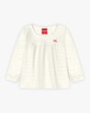Blusa Infantil Menina Manga Longa em Algodão - Kely Kety - Natural-88c93222-d696-4cf4-8b3b-0bd70209dbd8