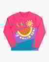 Blusa Infantil Praia Manga Longa com Estampa - Kely Kety - Rosa-7f2bdf4b-ea62-4618-a061-3efc28625caf