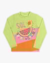 Blusa Infantil Praia Manga Longa com Estampa - Kely Kety - Verde-da750ede-2935-431b-9e13-0a20aff22427