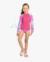 Blusa Infantil Praia Manga Longa com Proteção UV - Kely Kety - Rosa-5b902904-ffc1-44ec-853b-2d1a6d06e8b6