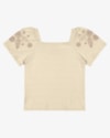 Blusa Infantil Viscose com Estampa na Manga - Kely Kety - Tapioca-5df90ee6-cf18-4188-b3a7-d702c3eda2e0