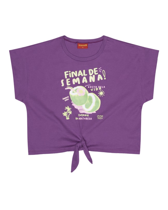 Blusa Juvenil com Amarração em Meia Mlaha Based-49b8f18e-8de3-4935-9f8f-355fd8562d37