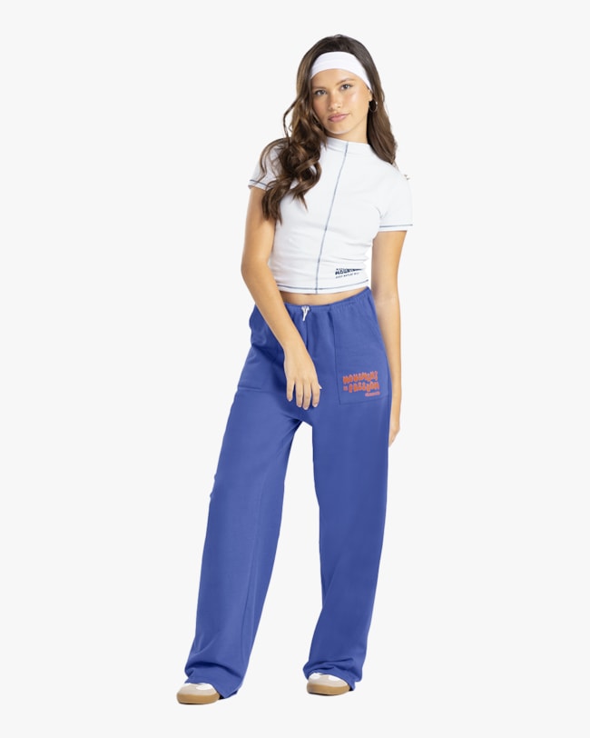 Blusa Juvenil com Costura Contrate e Estampa - BaseD - Branco-53552d4f-b63f-40ba-9aad-10372ce227c1