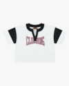 Blusa Juvenil Decote V com Recorte Contraste - BaseD - Branco-76a3cc7f-59d6-4ab8-b760-e2d1e854ce79