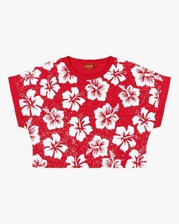 Blusa Juvenil Estampada em Meia Malha BaseD