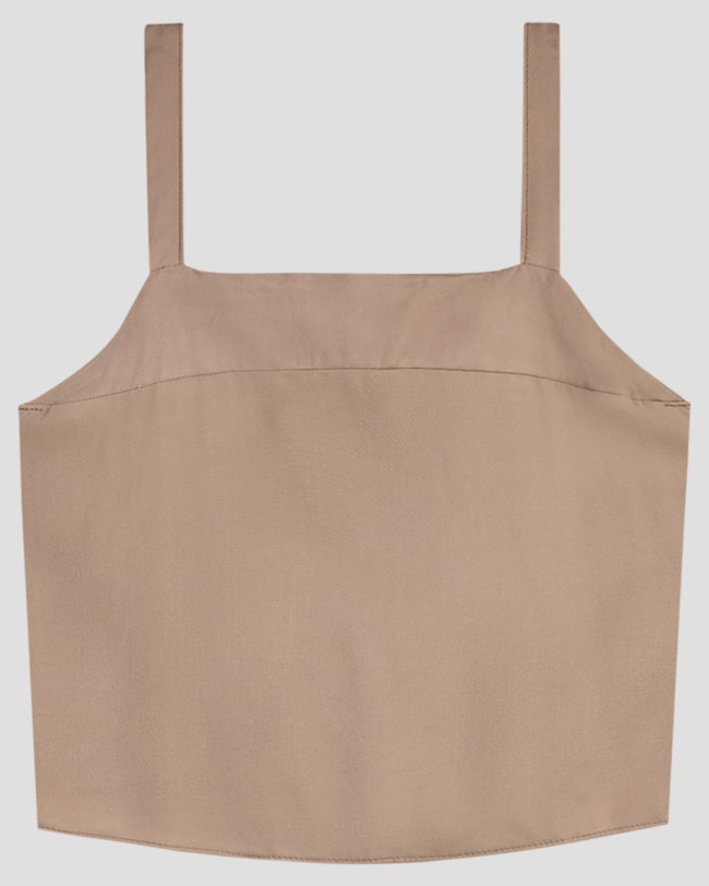 Blusa Juvenil Feminina Alça Fina em Tecido Viscose BaseD Marrom-fba4786d-8f5d-412e-a5a0-c35bee61485b