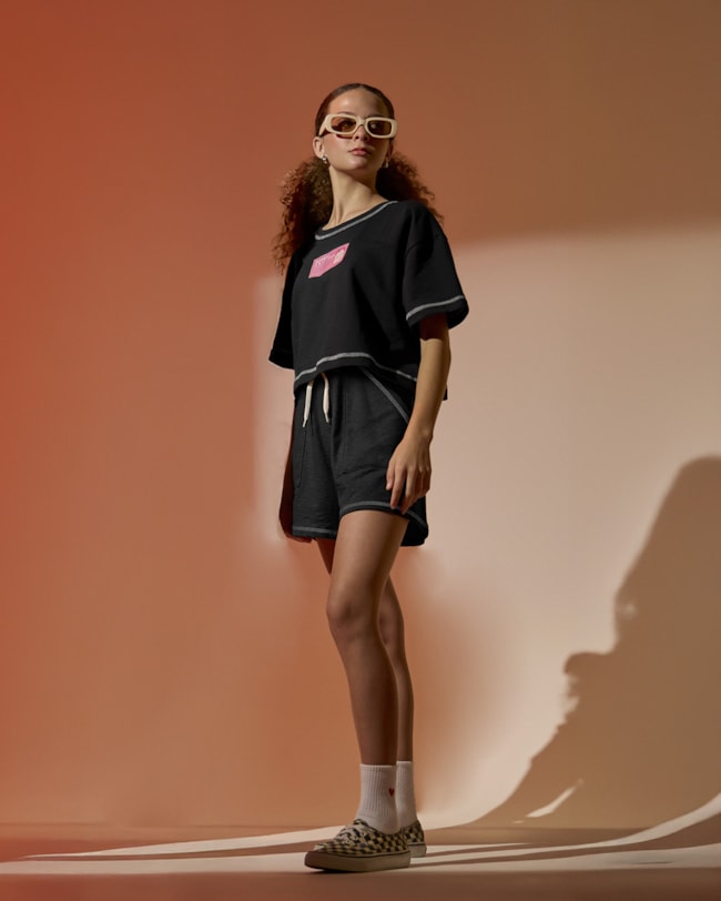 Blusa Juvenil Feminina com Detalhe Contrastante – Based – Preto-87974ad2-1224-4310-812a-0b1e5548e8d1