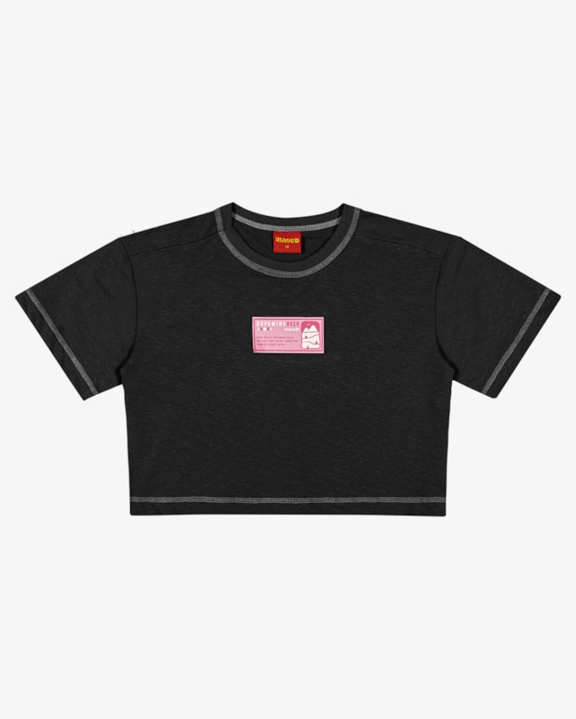Blusa Juvenil Feminina com Detalhe Contrastante – Based – Preto-3268ab93-2d87-40ca-9dca-2bf2eaf4216d