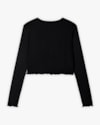 Blusa Juvenil Feminina Manga Longa com Dedeira Canelada - BaseD reto-2703d4b8-8cce-410b-b443-e00fb45cc413