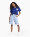 Blusa Juvenil Manga Curta com Amaração - BaseD - Azul-fc3195a0-dacd-4117-9bcf-2e0a6f562a32