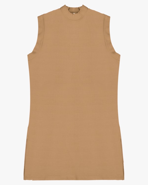 Blusa Log Plus Size em Viscose com Gola Alta - Cereja Rosa - Capim Dourado