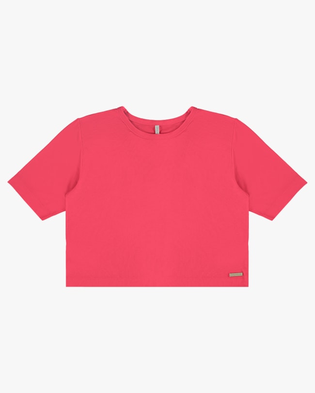 Blusa Manga 3/4 em Malha Tricot Viscose - Cereja Rosa - Rosa  P-1d258858-8340-4b56-bc1c-de0a928c8f22