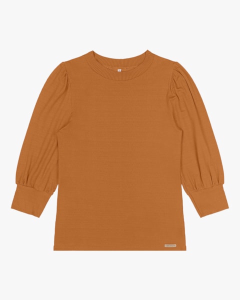 Blusa Manga 3/4 em Viscose Cereja Rosa Amarelo