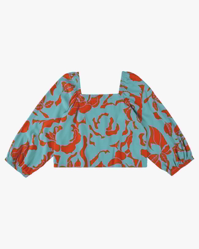 Blusa Manga 3/4 em Viscose com Decote Quadrado - Cereja Rosa - Carrot-1c1bac4b-3dbb-47a2-84f1-1d0bc0250a92