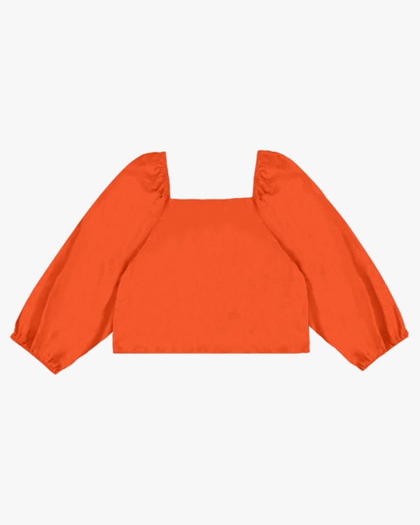 Blusa Manga 3/4 Estampada em Viscose - Cereja Rosa - Ginger P