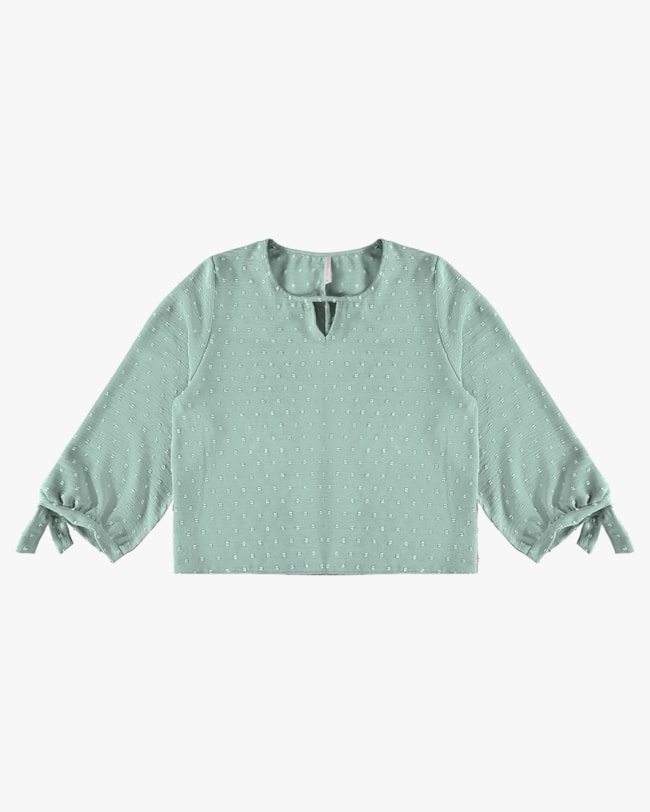 Blusa Manga 7/8 com Decote Gota - Cereja Rosa - Green P-4d906f56-f60b-4fc5-929f-a05ea64d34d3