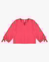 Blusa Manga 7/8 com Decote Gota - Cereja Rosa - Rosa-7738bb9e-0802-423b-894c-a0771ed9d2cd