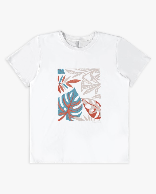 Blusa Manga Curta com Estampa - Cereja Rosa - Branco-d9023281-860b-4675-8892-eed2c53cf3a2