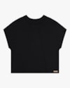 Blusa Manga Curta em Viscose com Retilínea Cereja Rosa-4356f2b1-74f0-42e4-89cb-34ef0f969846