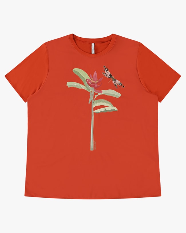 Blusa Manga Curta Plus Size com Estampa - Cereja Rosa - Carrot P-fd943db5-c9d6-47db-8727-8e83781cb467