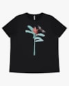 Blusa Manga Curta Plus Size com Estampa - Cereja Rosa - Preto P-2597d253-cb0b-4ec7-9d46-82df5d039879
