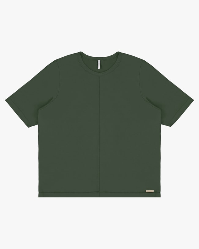 Blusa Manga Curta Plus Size em Tricot Viscose - Cereja Rosa - Basílico-80f9a9eb-d75d-4ab9-a665-95500e6803d6