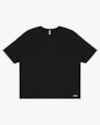 Blusa Manga Curta Plus Size em Tricot Viscose - Cereja Rosa - Preto P-e7d1d23f-cc4a-458d-a592-e7a696eab86f