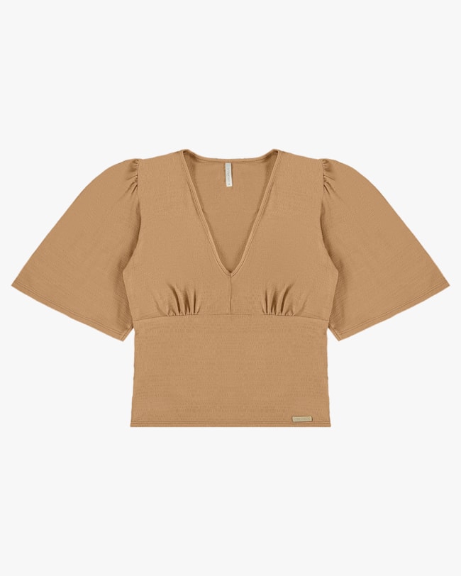 Blusa Manga Evasê em Viscose - Cereja Rosa - Capim Dourado P-78716ece-0930-4c97-9ea0-3ccc29e973a4