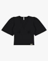 Blusa Manga Evasê em Viscose - Cereja Rosa - Preto P-9804cffd-3ae0-4364-b702-9ceb919ea103