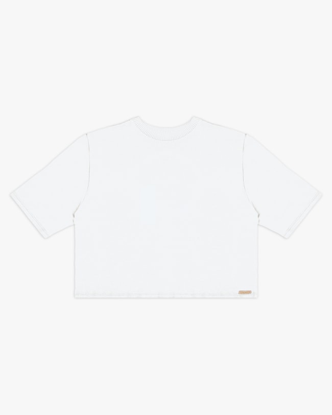 Blusa Manga Evasê em Viscose Crepe - Cereja Rosa - Branco P-e7c68603-866d-427c-941f-3b45ff1b9ad9