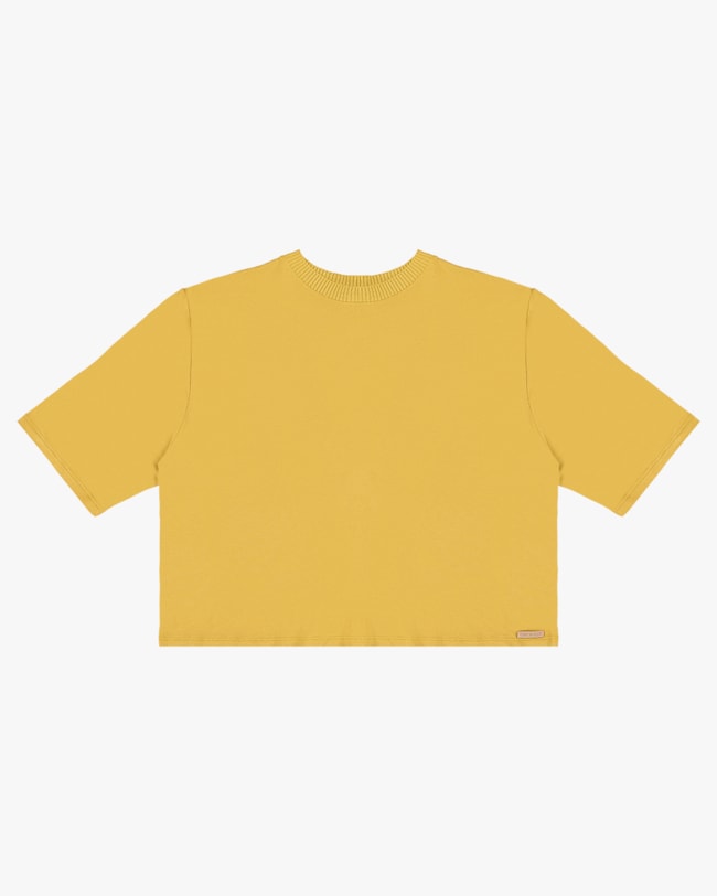 Blusa Manga Evasê em Viscose Crepe - Cereja Rosa - Mostarda P-3ead80c7-c464-4953-8220-094155ba492d