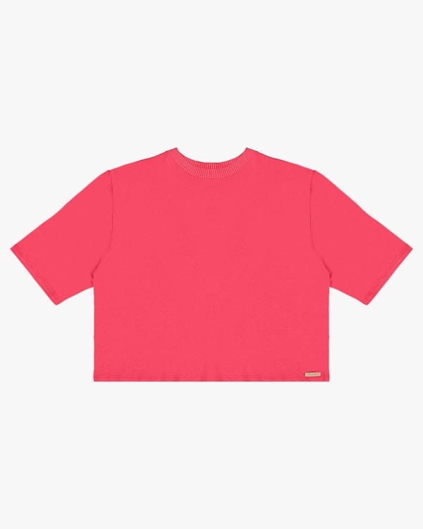Blusa Manga Evasê em Viscose Crepe - Cereja Rosa - Rosa