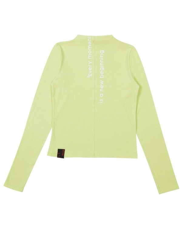 Blusa Manga Longa Juvenil com Estampa Frase BaseD - Matcha