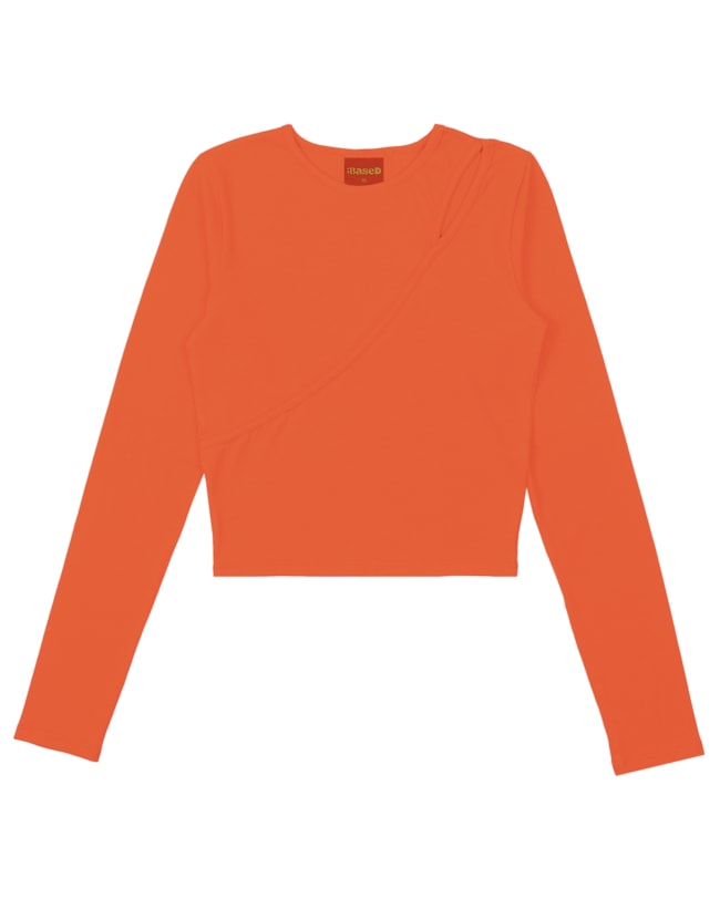 Blusa Manga Longa Juvenil com Recorte BaseD - Carrot-dc5e664a-b975-4b1d-8ab0-fa9ed8699df0