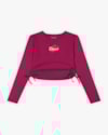 Blusa Manga Longa Juvenil Feminina com Ajuste Lateral - BaseD - Marsala-db345585-fee2-44a3-b02d-b9e675191bb6