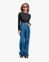 Blusa Manga Longa Juvenil Feminina em Cotton com Strass - BaseD - Preto-e126d745-e34b-410f-a657-179df7f31811
