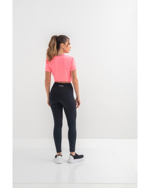 Blusa Mullet Fitness Feminina Cereja Rosa G Mescla
