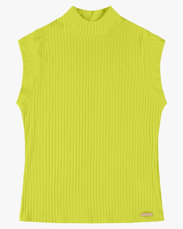 Blusa Muscle Tee em Canelado Viscose - Cereja Rosa - Aspargo P